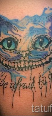 Фото тату Чеширский кот для статьи про значение рисунка татуировки — tatufoto.ru — 70