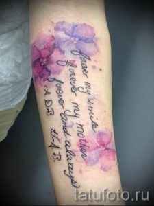 Фото тату анютины глазки для статьи про значение татуировки - tatufoto.ru - 16