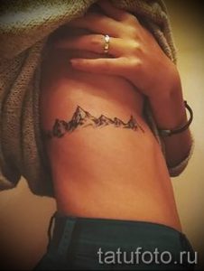 Фото тату горы - для статьи про значение татуировки с рисунком гор - tatufoto.ru - 1