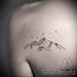Фото тату горы - для статьи про значение татуировки с рисунком гор - tatufoto.ru - 2