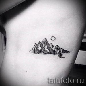 Фото тату горы - для статьи про значение татуировки с рисунком гор - tatufoto.ru - 4
