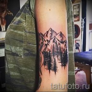 Фото тату горы - для статьи про значение татуировки с рисунком гор - tatufoto.ru - 7