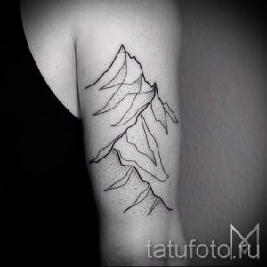 Фото тату горы - для статьи про значение татуировки с рисунком гор - tatufoto.ru - 11