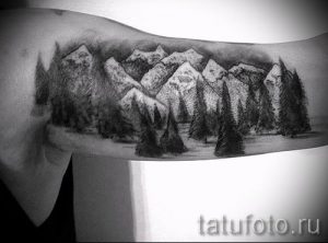 Фото тату горы - для статьи про значение татуировки с рисунком гор - tatufoto.ru - 13
