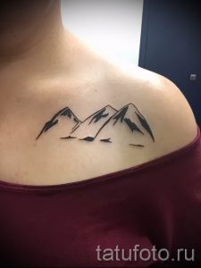 Фото тату горы - для статьи про значение татуировки с рисунком гор - tatufoto.ru - 14