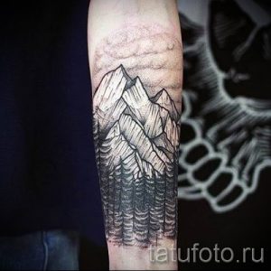 Фото тату горы - для статьи про значение татуировки с рисунком гор - tatufoto.ru - 19