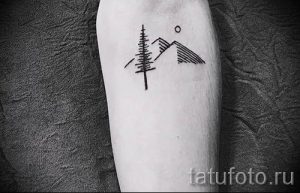Фото тату горы - для статьи про значение татуировки с рисунком гор - tatufoto.ru - 23