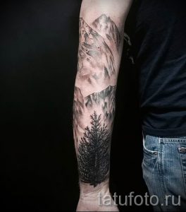 Фото тату горы - для статьи про значение татуировки с рисунком гор - tatufoto.ru - 25