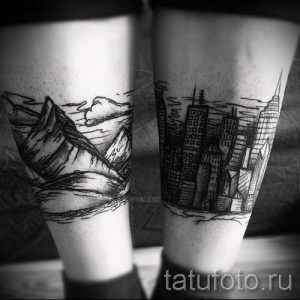 Фото тату горы - для статьи про значение татуировки с рисунком гор - tatufoto.ru - 27