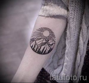 Фото тату горы - для статьи про значение татуировки с рисунком гор - tatufoto.ru - 28
