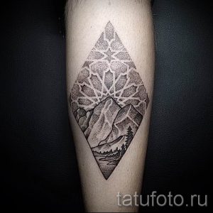Фото тату горы - для статьи про значение татуировки с рисунком гор - tatufoto.ru - 29