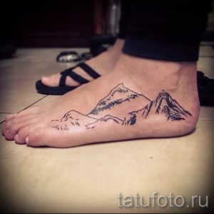 Фото тату горы - для статьи про значение татуировки с рисунком гор - tatufoto.ru - 30