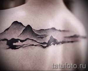 Фото тату горы - для статьи про значение татуировки с рисунком гор - tatufoto.ru - 32