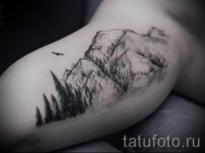 Фото тату горы - для статьи про значение татуировки с рисунком гор - tatufoto.ru - 38