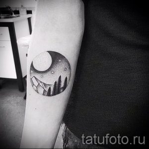 Фото тату горы - для статьи про значение татуировки с рисунком гор - tatufoto.ru - 45