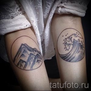 Фото тату горы - для статьи про значение татуировки с рисунком гор - tatufoto.ru - 47