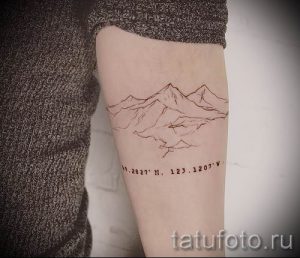 Фото тату горы - для статьи про значение татуировки с рисунком гор - tatufoto.ru - 55
