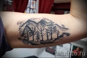 Фото тату горы - для статьи про значение татуировки с рисунком гор - tatufoto.ru - 57