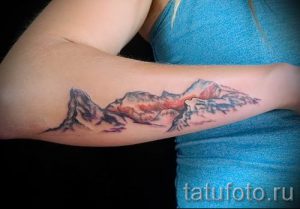 Фото тату горы - для статьи про значение татуировки с рисунком гор - tatufoto.ru - 61