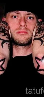 Фото тату звезды на локтях для статьи про значение рисунка татуировки — tatufoto.ru — 5