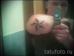 Фото тату звезды на локтях для статьи про значение рисунка татуировки - tatufoto.ru - 8
