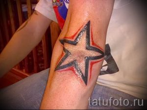 Фото тату звезды на локтях для статьи про значение рисунка татуировки - tatufoto.ru - 18