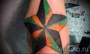 Фото тату звезды на локтях для статьи про значение рисунка татуировки - tatufoto.ru - 25