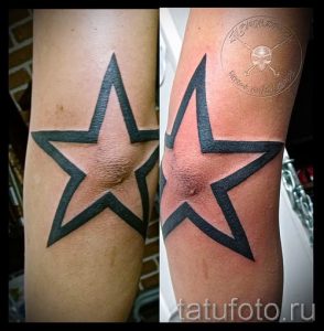 Фото тату звезды на локтях для статьи про значение рисунка татуировки - tatufoto.ru - 37