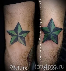 Фото тату звезды на локтях для статьи про значение рисунка татуировки - tatufoto.ru - 43
