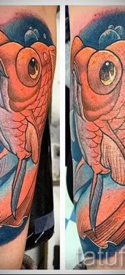 Фото тату золотая рыбка для статьи про значение рисунка татуировки — tatufoto.ru — 10