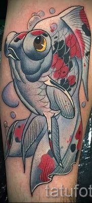 Фото тату золотая рыбка для статьи про значение рисунка татуировки — tatufoto.ru — 11
