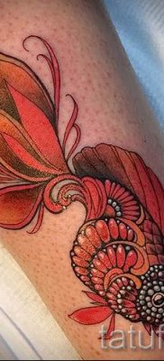 Фото тату золотая рыбка для статьи про значение рисунка татуировки — tatufoto.ru — 19