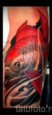 Фото тату золотая рыбка для статьи про значение рисунка татуировки — tatufoto.ru — 38