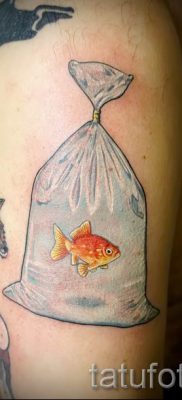 Фото тату золотая рыбка для статьи про значение рисунка татуировки — tatufoto.ru — 55
