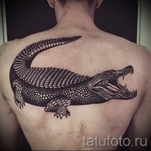 Фото тату крокодил для статьи про значение татуировки крокодил - tatufoto.ru - 2