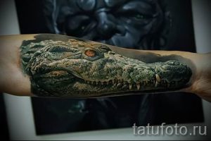 Фото тату крокодил для статьи про значение татуировки крокодил - tatufoto.ru - 5
