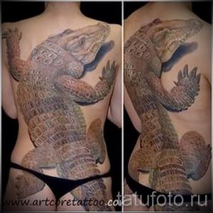 Фото тату крокодил для статьи про значение татуировки крокодил - tatufoto.ru - 7