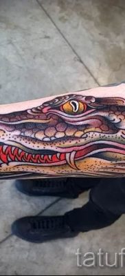 Фото тату крокодил для статьи про значение татуировки крокодил — tatufoto.ru — 12