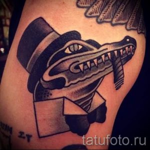 Фото тату крокодил для статьи про значение татуировки крокодил - tatufoto.ru - 16