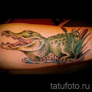 Фото тату крокодил для статьи про значение татуировки крокодил - tatufoto.ru - 18