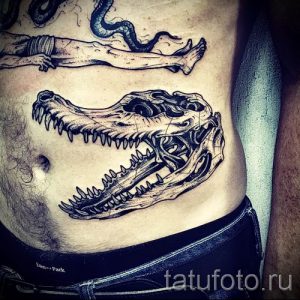 Фото тату крокодил для статьи про значение татуировки крокодил - tatufoto.ru - 29