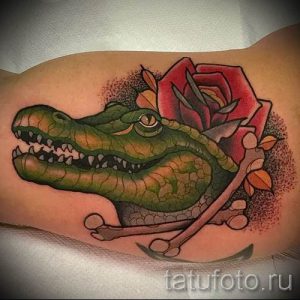 Фото тату крокодил для статьи про значение татуировки крокодил - tatufoto.ru - 30