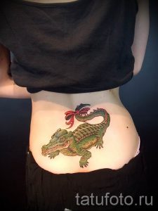 Фото тату крокодил для статьи про значение татуировки крокодил - tatufoto.ru - 33