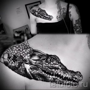 Фото тату крокодил для статьи про значение татуировки крокодил - tatufoto.ru - 39