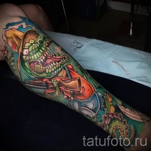 Фото тату крокодил для статьи про значение татуировки крокодил - tatufoto.ru - 42