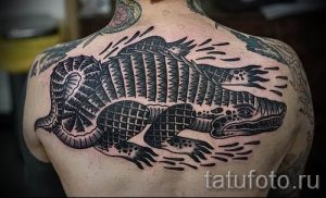 Фото тату крокодил для статьи про значение татуировки крокодил - tatufoto.ru - 45