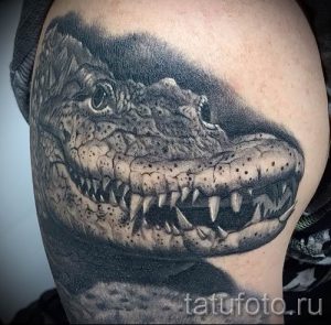 Фото тату крокодил для статьи про значение татуировки крокодил - tatufoto.ru - 48