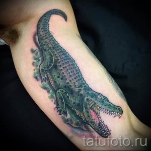 Фото тату крокодил для статьи про значение татуировки крокодил - tatufoto.ru - 51