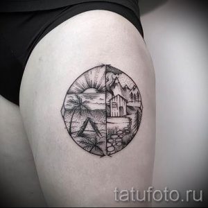 Фото тату круг для статьи про значение татуировки с кругом - tatufoto.ru - 6