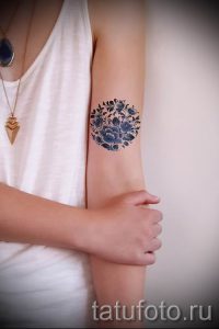 Фото тату круг для статьи про значение татуировки с кругом - tatufoto.ru - 34